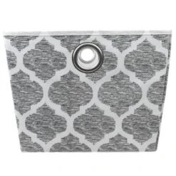 Home Basics Arabesque Large Non-Woven Open Storage Tote, Grey -IRIS Storage Deals Store GUEST fa32465f 31ca 42cc 89e3 089ff0486451