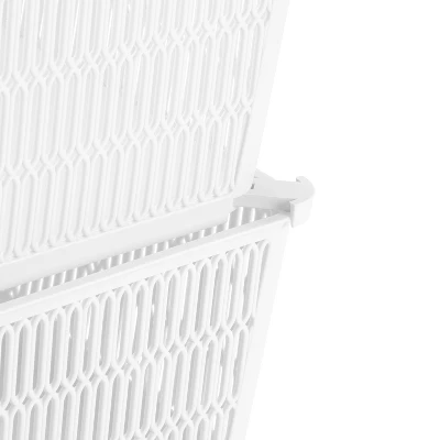 Simplify 2pk Large Slide And Stack Storage Shallow Totes White 3 Simplify 2pk Large Slide And Stack Storage Shallow Totes White - Image 3