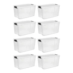 Sterilite 70 Quart Clear Plastic Stackable Storage Container Bin Box Tote With White Latching Lid Organizing Solution For Home & Classroom 19 Sterilite 70 Quart Clear Plastic Stackable Storage Container Bin Box Tote With White Latching Lid Organizing Solution For Home & Classroom -IRIS Storage Deals Store GUEST faa633d5 8632 4944 868b fcb237755eda