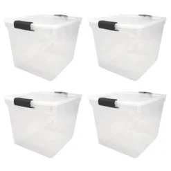 Homz Secure Latch Large Clear Stackable Storage Container Bin, 31 Quart, 4 Count 11 Homz Secure Latch Large Clear Stackable Storage Container Bin, 31 Quart, 4 Count -IRIS Storage Deals Store GUEST facf2d7a 2e78 4bb5 9780 e96802e89bb2