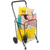 Mount-It! Rolling Utility Shopping Cart For Groceries And Other Supplies | Portable Grocery Cart Rolls Smoothly | Foldable And Easy To Store