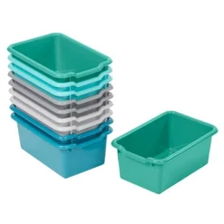 ECR4Kids Storage Bins With Scoop Front Handles - Cubby Compatible - 10-Pack -IRIS Storage Deals Store GUEST fb297400 ed83 43b2 83f6 2f54a5daec1b