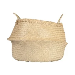Seagrass Basket With Handles 12" X 19" Natural - Storied Home -IRIS Storage Deals Store GUEST fb4181fd 0c78 4b33 bec8 aa53d9f6cafc