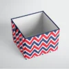 Bacati - MixNMatch Zigzag Blue/Red Storage Large Box