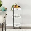 34 X 16 Farmhouse Metal Storage Cart White - Olivia & May