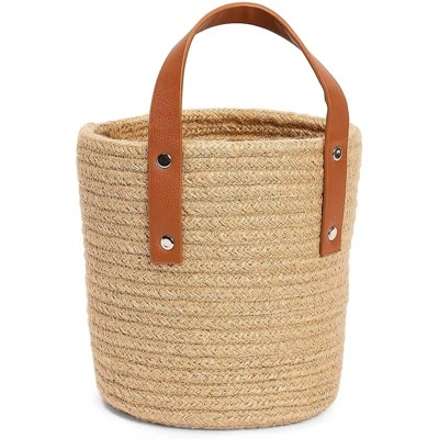 Farmlyn Creek 2 Pack Hanging Flower Planter Pots, Indoor Jute Woven Cotton Rope Plant Basket, Brown, 2 Sizes 4 Farmlyn Creek 2 Pack Hanging Flower Planter Pots, Indoor Jute Woven Cotton Rope Plant Basket, Brown, 2 Sizes - Image 4