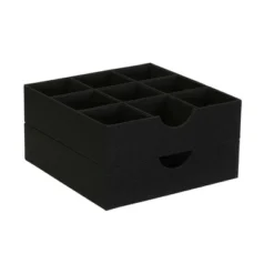 Household Essentials Set Of 2 9-Section Drawer Trays Black Linen 10 Household Essentials Set Of 2 9-Section Drawer Trays Black Linen -IRIS Storage Deals Store GUEST fc5432c6 6472 4ee0 9f2d 1dff00621587