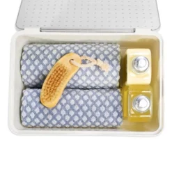 Medium Stacking Bin With Lid Clear/White - Madesmart -IRIS Storage Deals Store GUEST fc7b4ddd 54fd 4987 b906 935d8370a32f