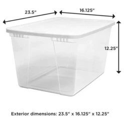 Homz 56 Quart Snaplock Clear Plastic Storage Tote Container Bin With Secure Lid And Handles For Home And Office Organization, 2 Pack 7 Homz 56 Quart Snaplock Clear Plastic Storage Tote Container Bin With Secure Lid And Handles For Home And Office Organization, 2 Pack -IRIS Storage Deals Store GUEST fcbeaaa6 4478 408f 860d d373ba1c14ba