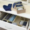Household Essentials 3pc Drawer Organizer Set Latte Linen