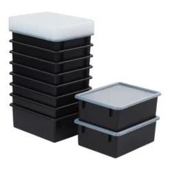 ECR4Kids Letter Size Deep Storage Tray With Lid, Large Plastic Storage Bins, 10-Pack -IRIS Storage Deals Store GUEST fd68ac32 2163 4d6e a70e c5cbdf34f922