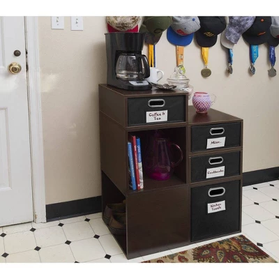 Niche Cubo Stackable Storage Organizer Cube Truffle 4 Niche Cubo Stackable Storage Organizer Cube Truffle - Image 4