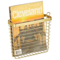 MDesign Metal Wire Wall Mount Magazine Rack, Compact Book Holder -IRIS Storage Deals Store GUEST fe39e0bb f7b6 4f3f 98e7 2ebf7575b713