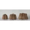 Set Of 3 Decorative Seagrass Baskets With Handles Brown/Natural - Storied Home