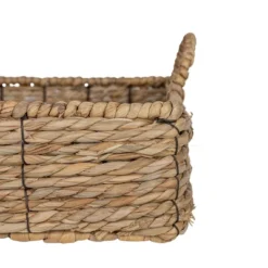 Brown Woven Seagrass & Metal Tray By Foreside Home & Garden -IRIS Storage Deals Store GUEST ff072fe6 a229 4991 961b 6620dbcc23d4