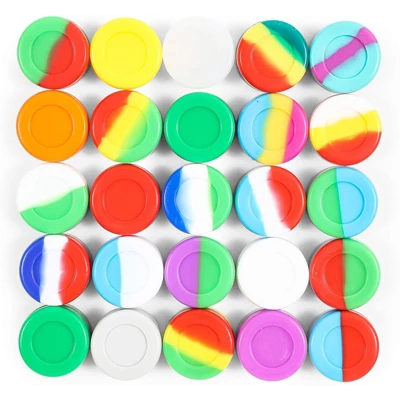 Okuna Outpost 25 Pack Non Stick Silicone Storage Jars (1.25 Inches) 3 Okuna Outpost 25 Pack Non Stick Silicone Storage Jars (1.25 Inches) - Image 3